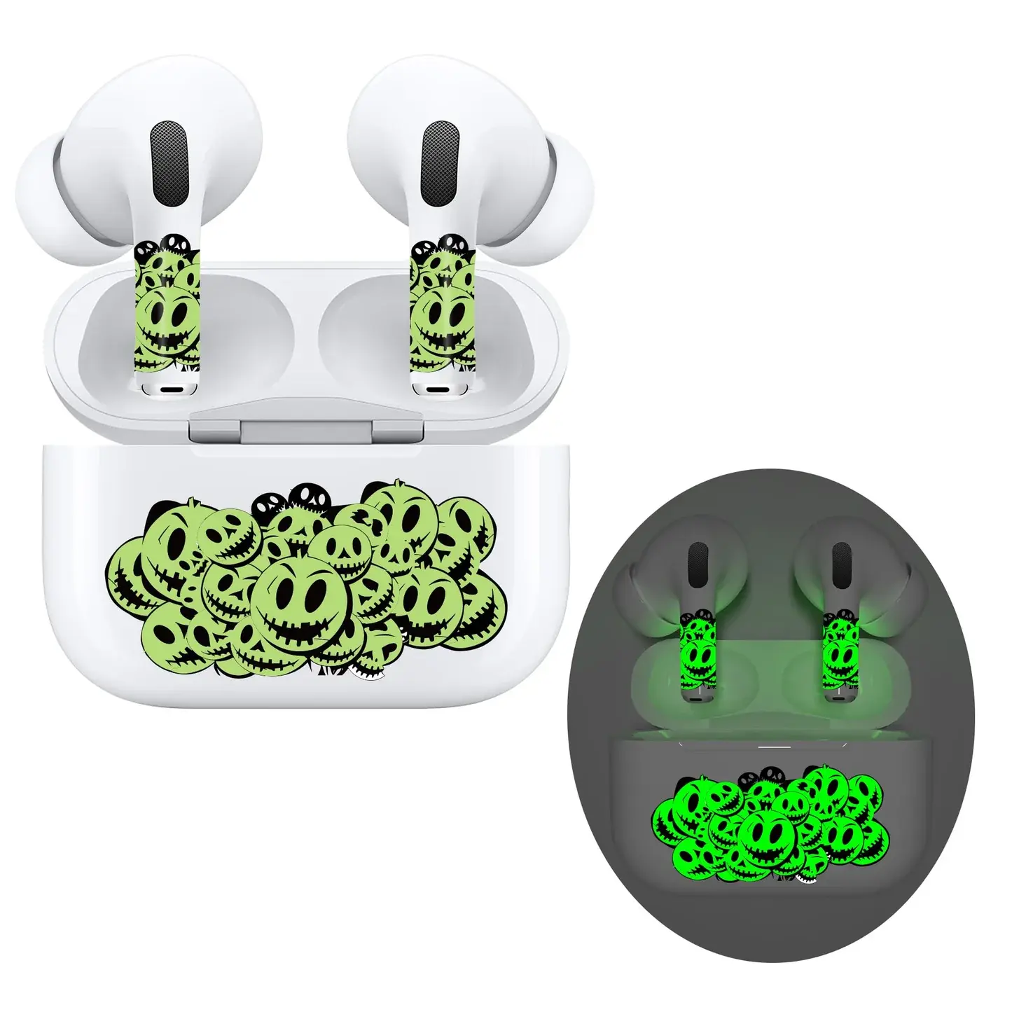 Rock Max AirPods & Charging Case Art Skin Set for AirPods Pro 2 / Pro - Halloween Glow