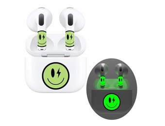 Rock Max AirPods & Charging Case Art Skin Set for AirPods 3 - Glowing Smiley