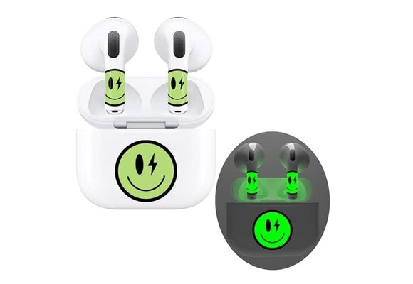 Rock Max AirPods & Charging Case Art Skin Set for AirPods 3 - Glowing Smiley
