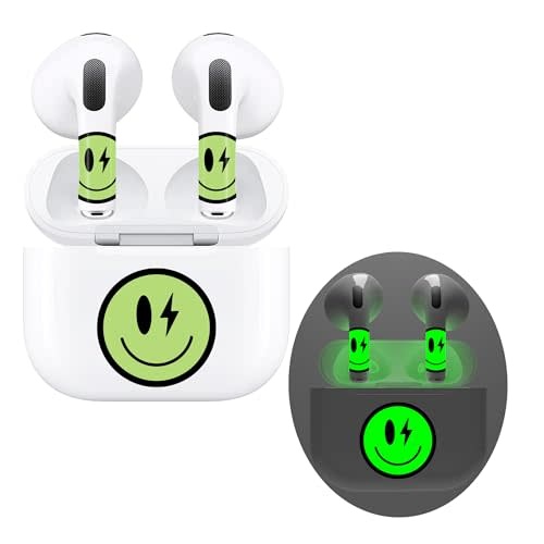Rock Max AirPods & Charging Case Art Skin Set for AirPods 3 - Glowing Smiley