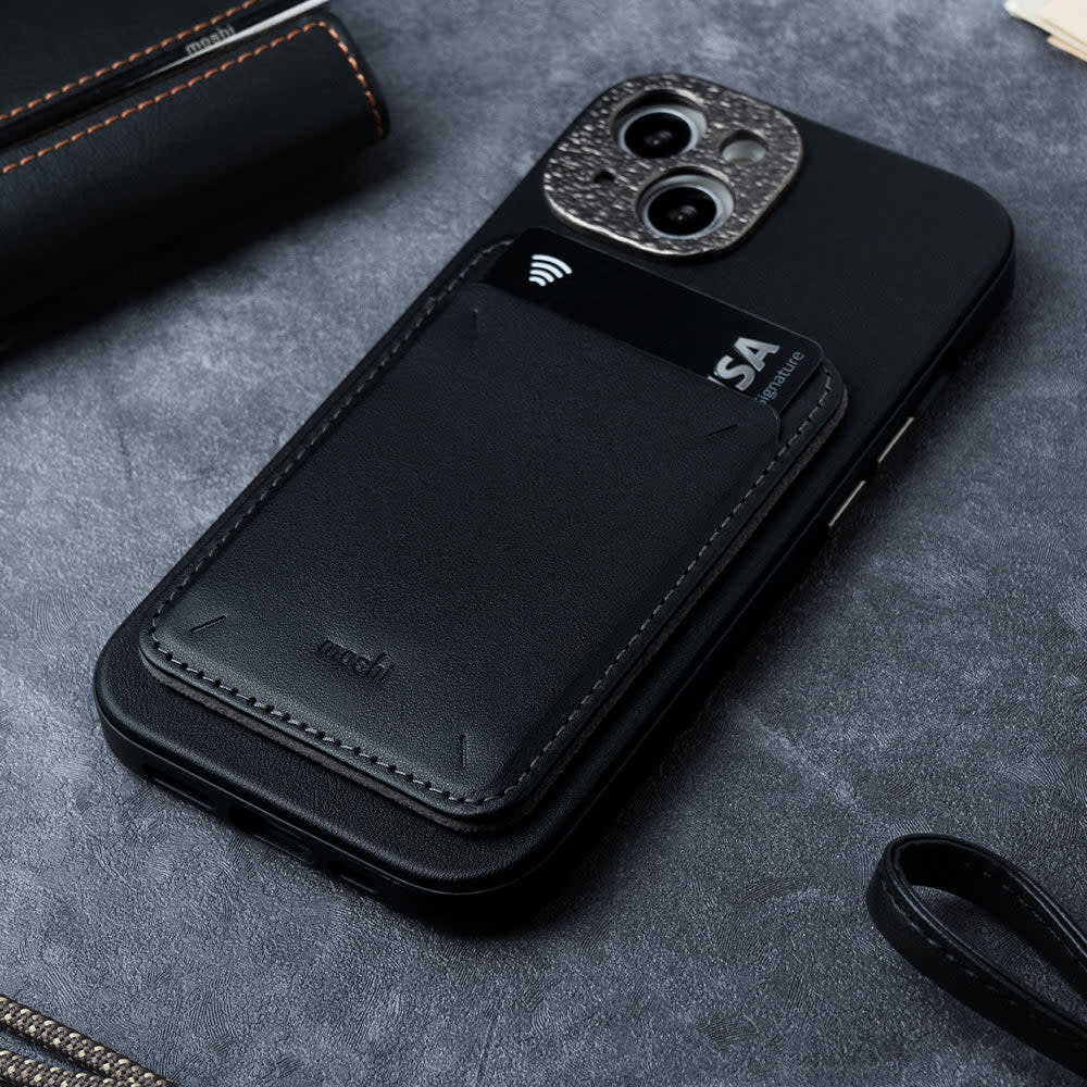 Moshi Magnetic Slim Wallet - Black
