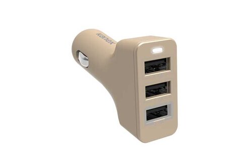 Kanex 3-Port Car Charger 4.4A - Gold