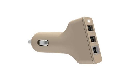 Kanex 3-Port Car Charger 4.4A - Gold