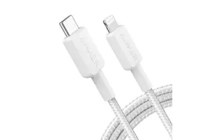 Anker USB-C to Lightning Cable Nylon Braided 6ft/1.8m - White
