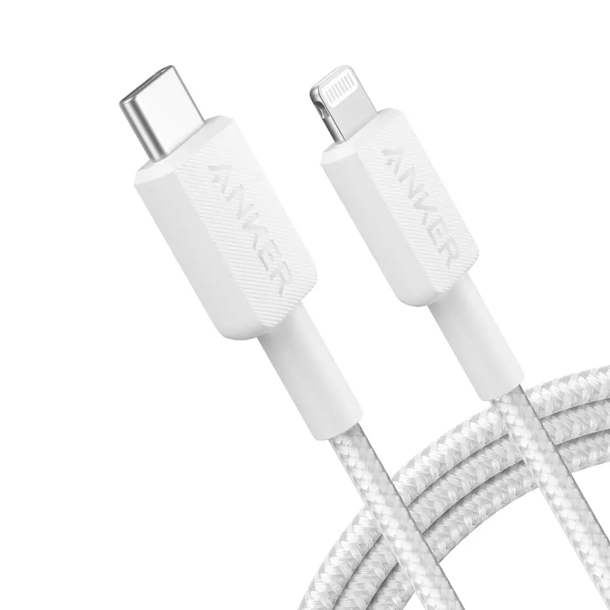 Anker USB-C to Lightning Cable Nylon Braided 6ft/1.8m - White