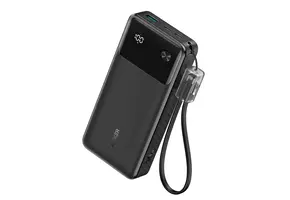 Anker Power Bank Powercore 30W Portable Charger with USB C Cable Lanyard 20,000mAh - Black