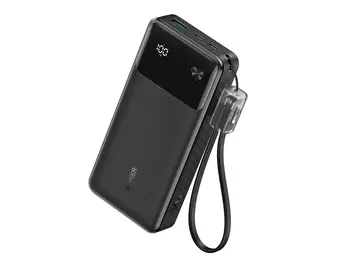 Anker Power Bank Powercore 30W Portable Charger with USB C Cable Lanyard 20,000mAh - Black