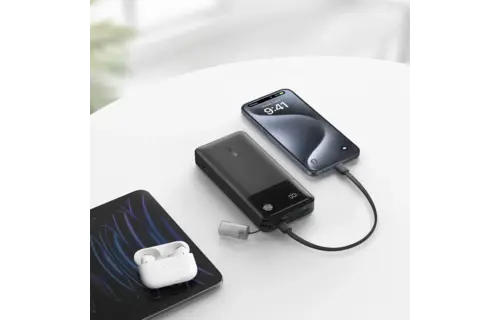 Anker Power Bank Powercore 30W Portable Charger with USB C Cable Lanyard 20,000mAh - Black