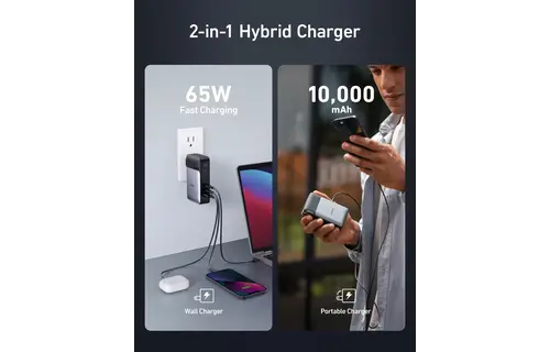 Anker 733 Power Bank GaNPrime PowerCore 65W 2-in-1 10000mAh 65W PD - Black