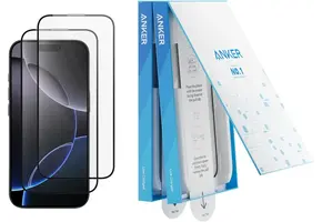 Anker Screen Printing High Definition Mobile Phone Tempered Kit for iPhone 16 Pro - Clear