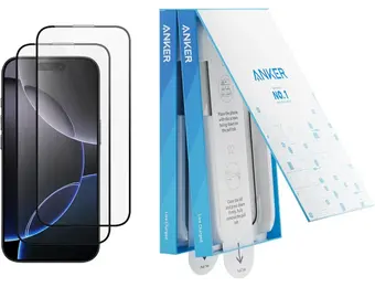 Anker Screen Printing High Definition Mobile Phone Tempered Kit for iPhone 16 Pro - Clear