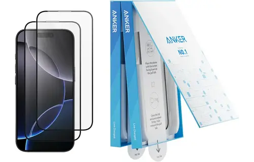 Anker Screen Printing High Definition Mobile Phone Tempered Kit for iPhone 16 Pro - Clear