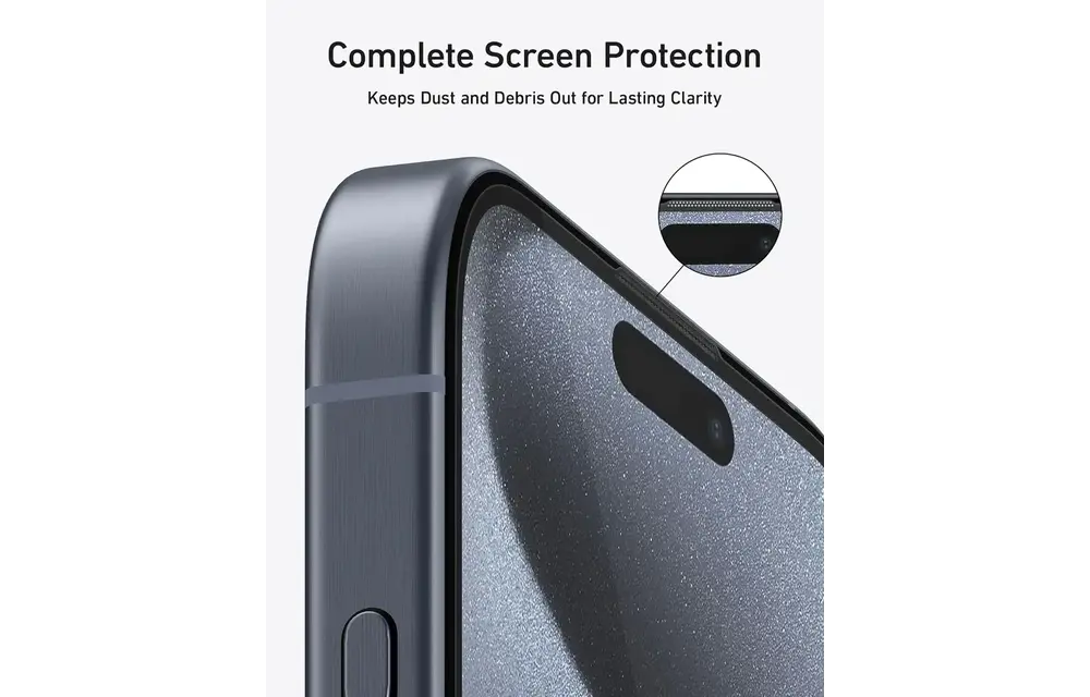 Anker Screen Printing High Definition Mobile Phone Tempered Kit for iPhone 16 Pro - Clear