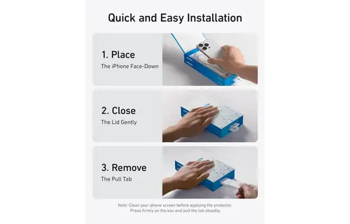 Anker Screen Printing High Definition Mobile Phone Tempered Kit for iPhone 16 Pro - Clear