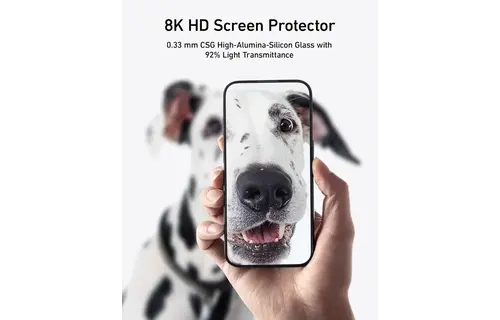 Anker Screen Printing High Definition Mobile Phone Tempered Kit for iPhone 16 Pro - Clear