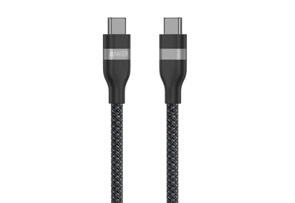 Anker USB-C to USB-C Cable 240W Upcycled Braided 3ft/0.9m - Black