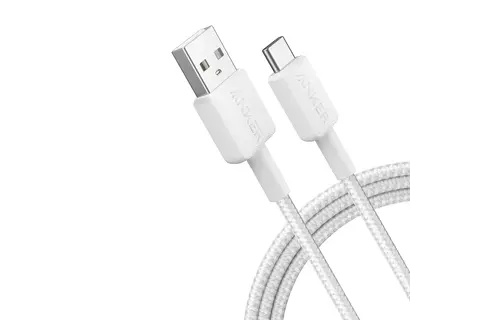 Anker Durable Braided Nylon USB-A To USB-C Cable 6ft/1.8m -  White