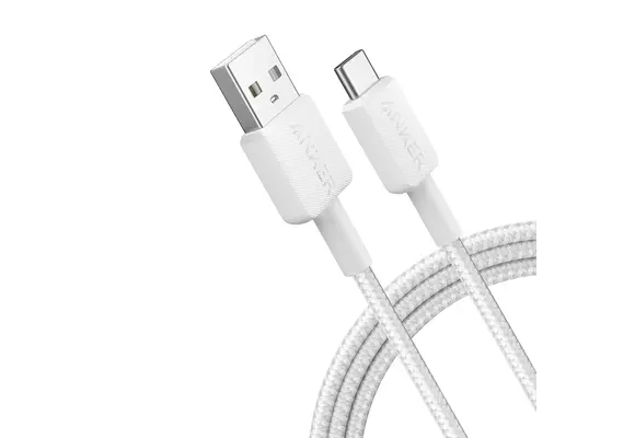 Anker Durable Braided Nylon USB-A To USB-C Cable 6ft/1.8m -  White