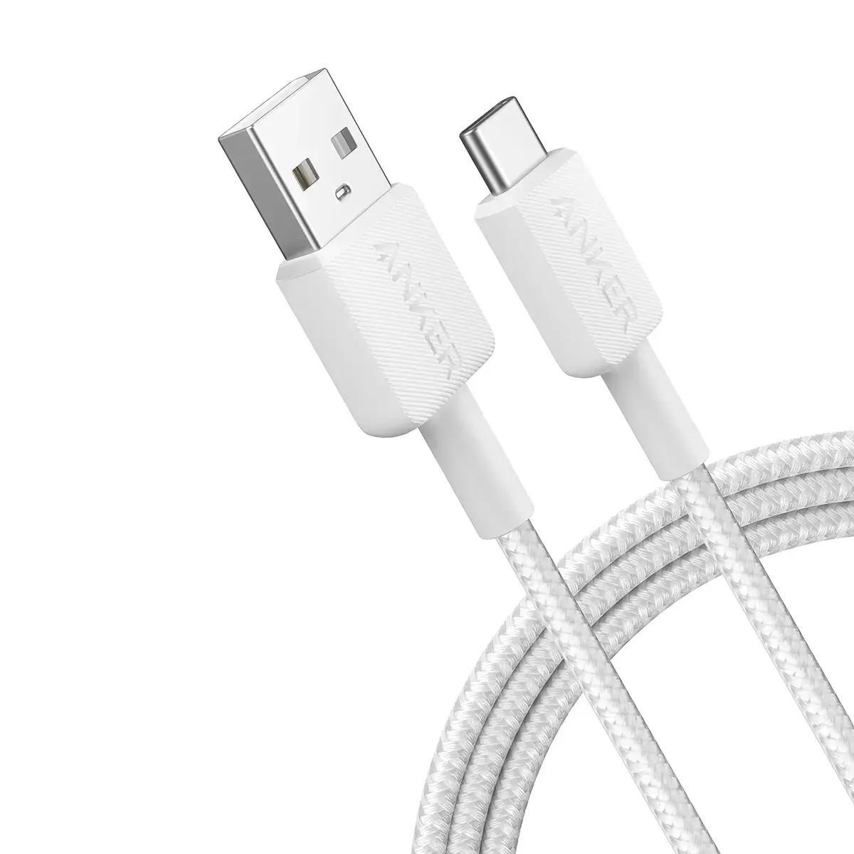 Anker Durable Braided Nylon USB-A To USB-C Cable 6ft/1.8m - White