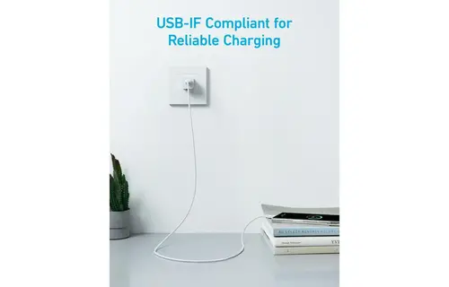 Anker Durable Braided Nylon USB-A To USB-C Cable 6ft/1.8m -  White