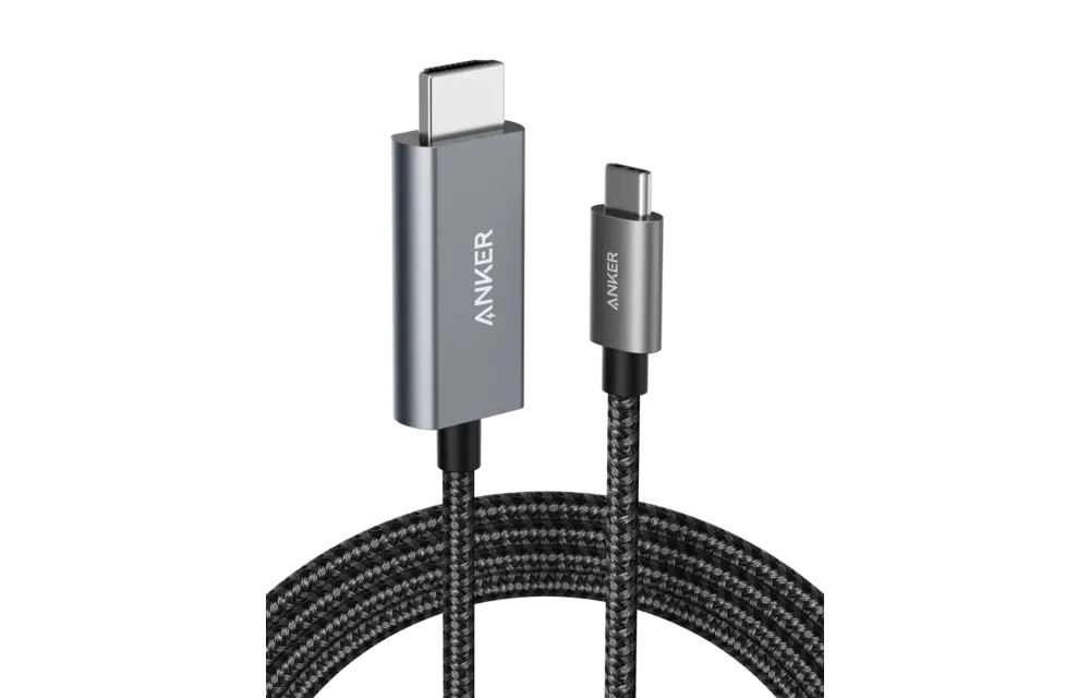 Anker Powerline USB-C to HDMI Nylon Braided Cable 6ft/1.8m - Black