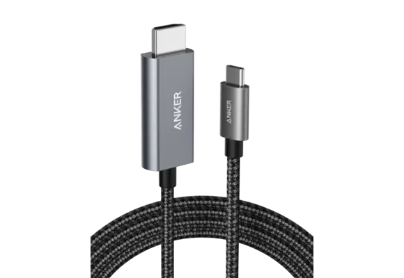 Anker Powerline USB-C to HDMI Nylon Braided Cable 6ft/1.8m - Black