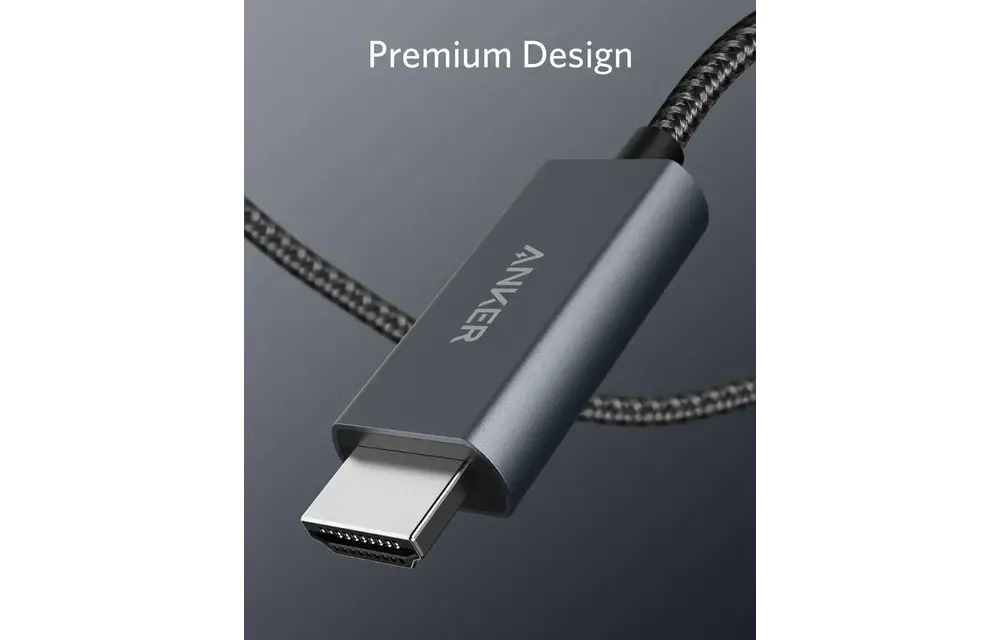 Anker Powerline USB-C to HDMI Nylon Braided Cable 6ft/1.8m - Black