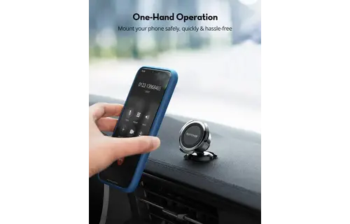 RAVPower Magnetic Car Phone Mount - Black