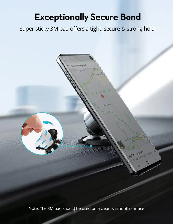 RAVPower Magnetic Car Phone Mount - Black