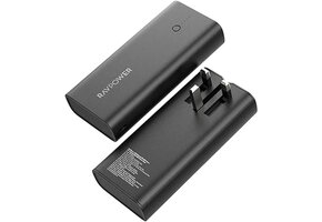 RAVPower 2 in 1 with AC Adapter Power Bank PD 20W 10000mAh  - Black