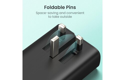 RAVPower 2 in 1 with AC Adapter Power Bank PD 20W 10000mAh  - Black