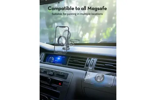 RAVPower 360 MagSafe Adjustable Magnetic Car Phone Mount Ultra Strong Magnetic Force - Grey