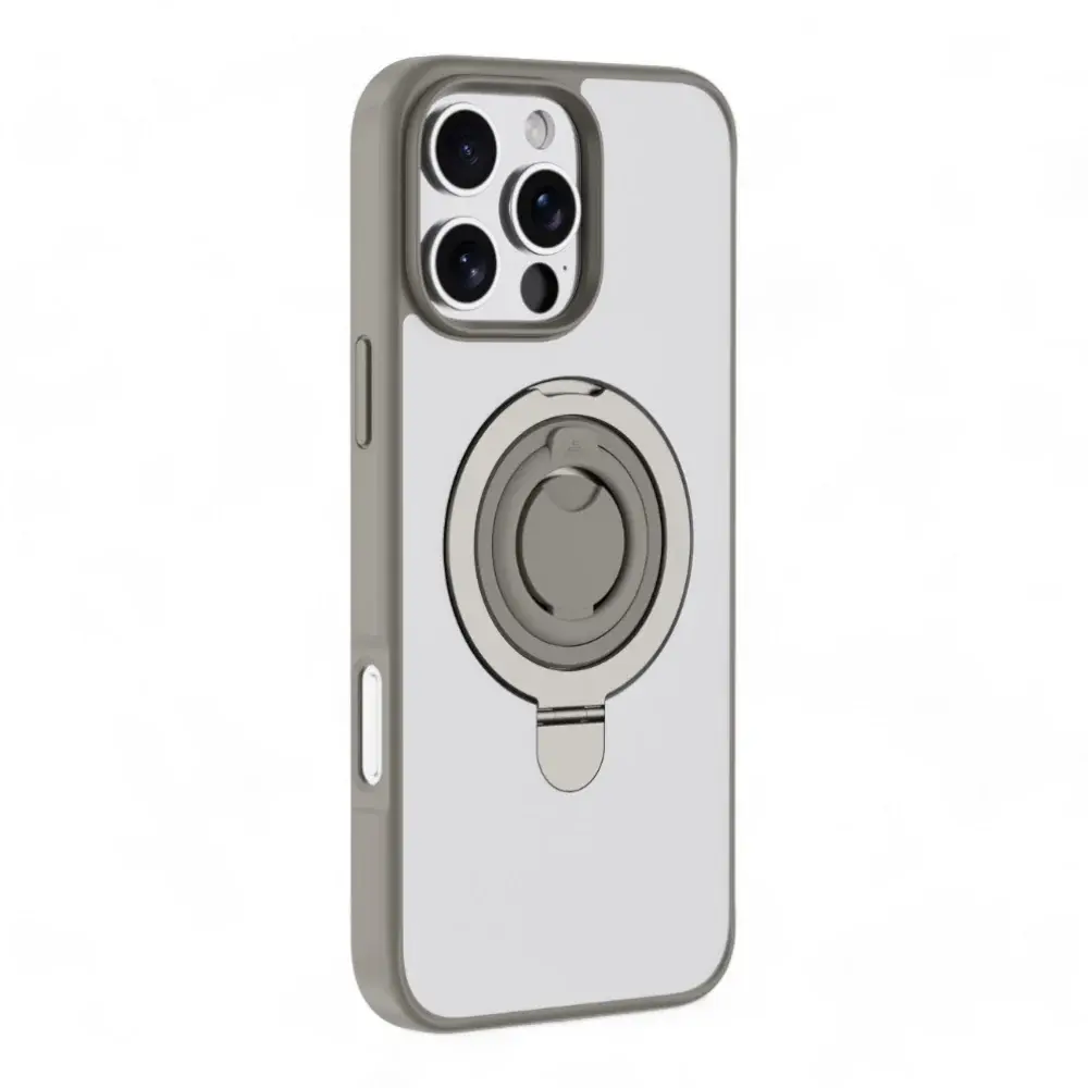 Devia Delight Series Magnetic Case with Bracket for iPhone 16 Pro max - Grey