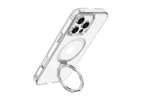 Devia Clean Series Magnetic Shockproof Case with Bracket for iPhone 16 Pro Max - Clear