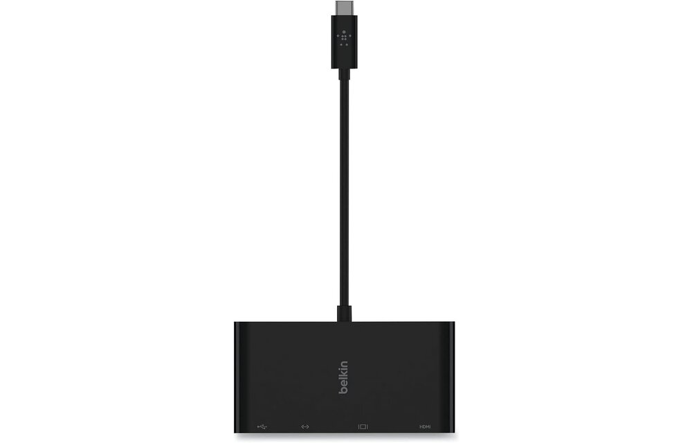 Belkin USB-C  4-IN-1 Core Hub 100W Gigabet Ethernet HDMI VGA USB-A - Black