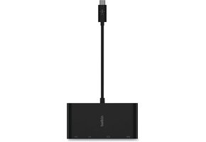 Belkin USB-C 4-IN-1 Core Hub 100W Gigabet Ethernet HDMI VGA USB-A - Black