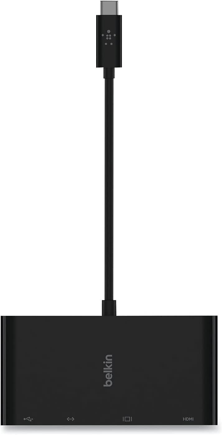 Belkin USB-C  4-IN-1 Core Hub 100W Gigabet Ethernet HDMI VGA USB-A - Black