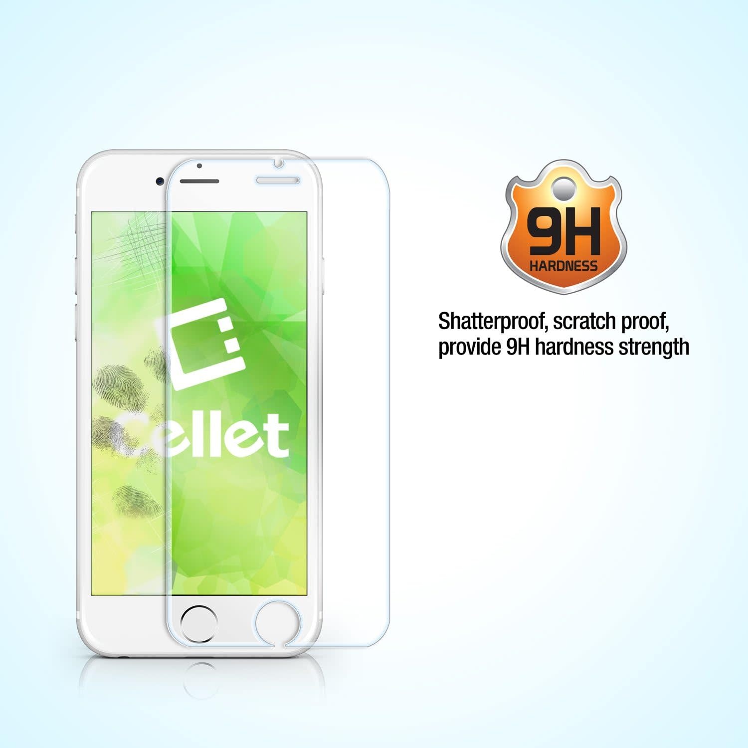 CELLET PREMIUM TEMPERED GLASS SCREEN PROTECTOR FOR IPHONE 7/8/SE - PRIVACY