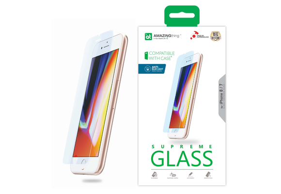 AmazingThing Supreme Glass for iPhone 4.7" 7/8/SE - Clear Anti Blue Light