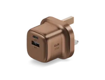 Momax 1 Charge 2 Port Gan Charger 30W - Desert Titanium