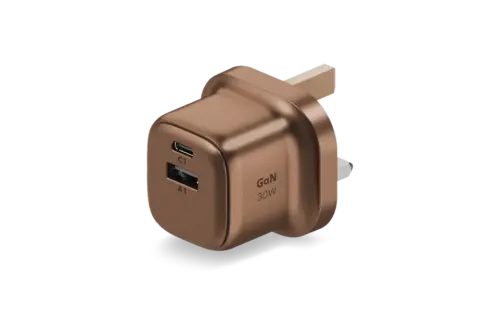 Momax 1 Charge 2 Port Gan Charger 30W - Desert Titanium