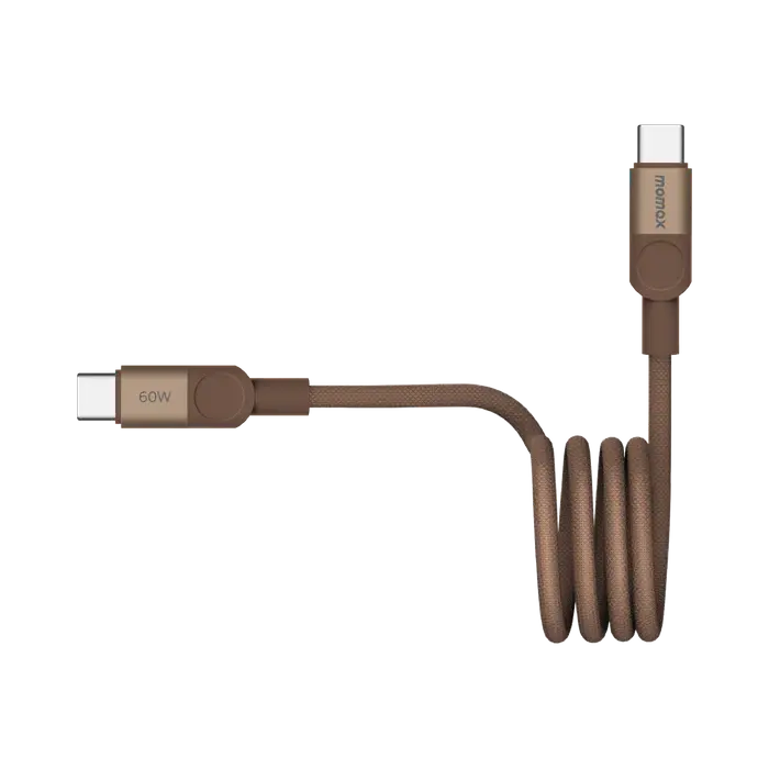 Momax MagLink Magnetic USB-C to USB-C 60W Cable 1M - Desert Titanium