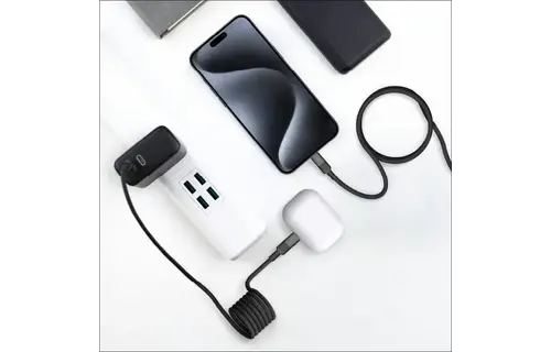 Momax MagLink Magnetic USB-C to USB-C 60W Cable 1M - Desert Titanium