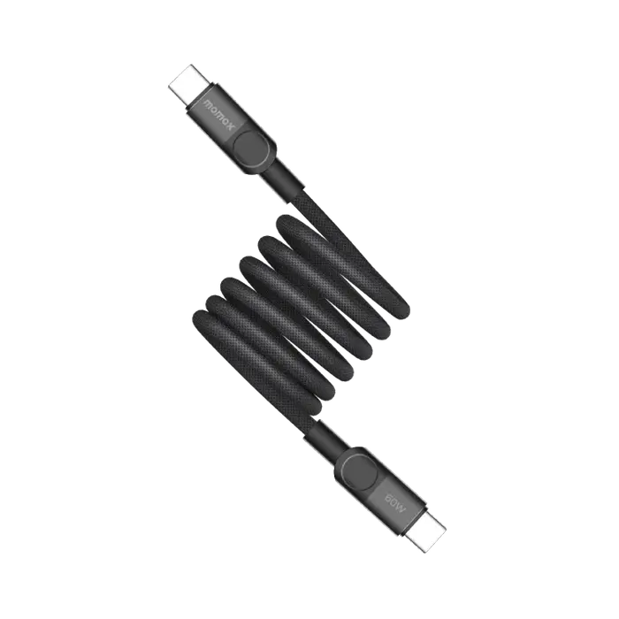 Momax MagLink Magnetic USB-C to USB-C 60W Cable 1M - Black