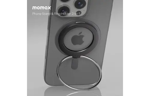 Momax Hoop Magnetic Ring Stand - Black