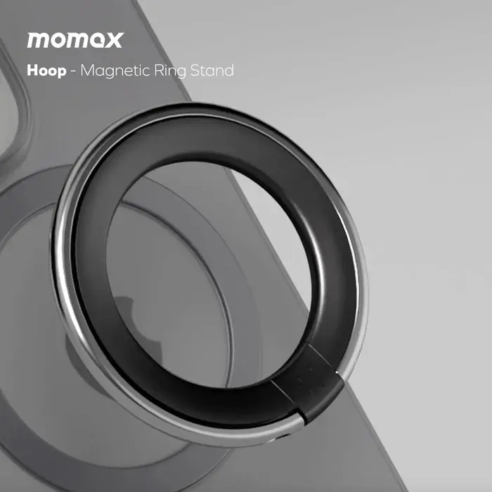 Momax Hoop Magnetic Ring Stand - Black