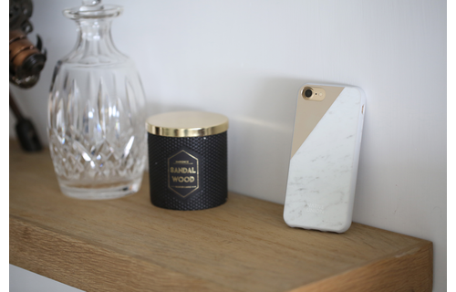 Native Union Clic Marble Metal Case For iPhone 7/8/SE - White/Gold