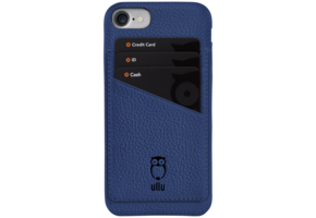 Ullu Wally Premium Leather Case For iPhone 7/8/SE - Blue Steel