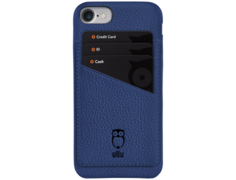 Ullu Wally Premium Leather Case For iPhone 7/8/SE - Blue Steel