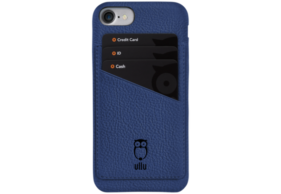 Ullu Wally Premium Leather Case For iPhone 7/8/SE - Blue Steel